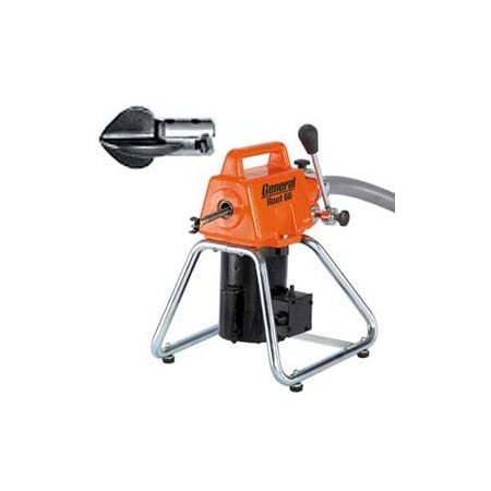 General Wire Spring General Wire RT-66-D Root 66 Drain/Sewer Cleaning Machine W/ 11 Cables, 2 Cutter Sets & Tool Box RT-66-D